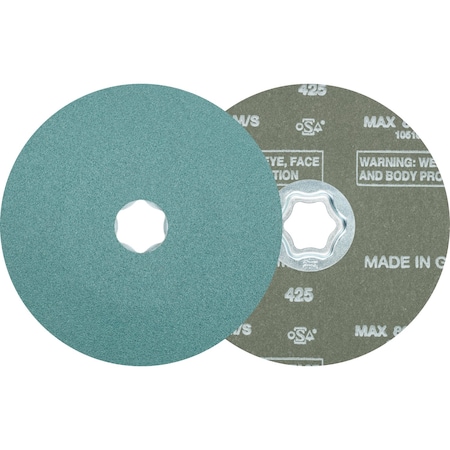 Pferd COMBICLICK® Fiber Disc, 5" Dia. - Zirconia Alumina Z, 120 Grit 40143